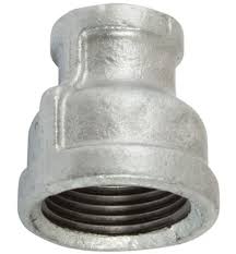 A GI reducing socket, a plumbing fitting used to connect two pipes of different sizes.