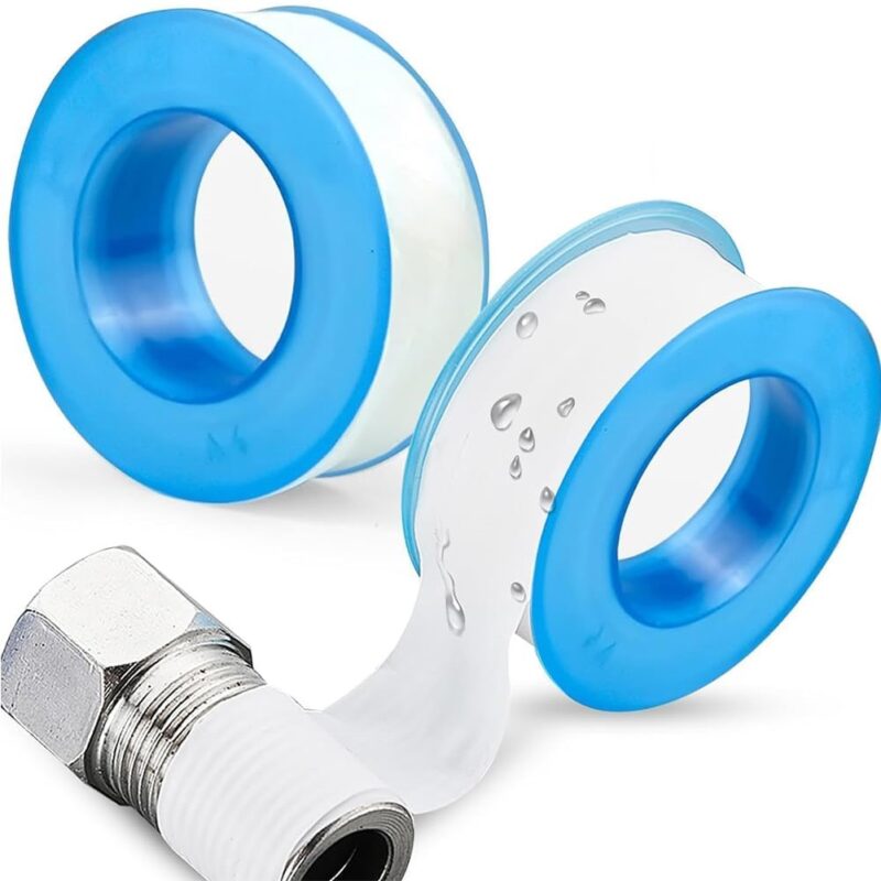 Plumber's tape, a key sealant used in leaky pipe repair.