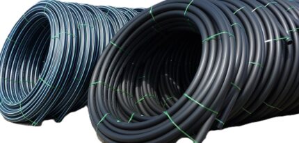 A stack of HDPE rolls.