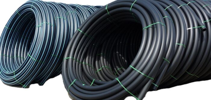 A stack of HDPE rolls.